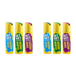 SET WET Deodorant Spray Perfume Cool, Charm & Swag Avatar for men, 150ml (Pack of 6)