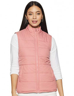 Amazon Brand - Symbol Polyester Women's Quilted Jacket (Aw19Kj002_Coral_L)