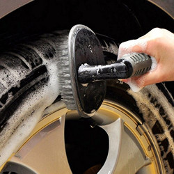 Woschmann Wheel Tire Rim Scrub Brush Hub Clean Wash Useful Brush Car Truck Motorcycle Bike Washing Cleaning Tool