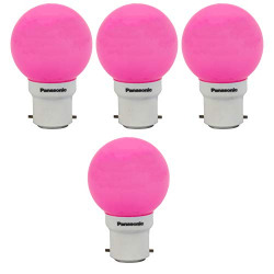 Panasonic 0.5 W B22 LED Pink Night Light Bulb, Pack of 4, (92853PN-pk4)