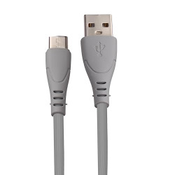 ZEBRONICS ZEB-UT240 USB to Type C,2.4 Amp's,1.2 meter,Charge and Sync,Fast charging (Grey)