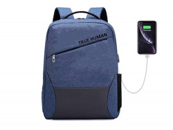 TRUE HUMAN Anti-Theft backpack With USB charging Port Laptop bag/Office bag/college bag/travel bag with anti -theft back pocket (ZAP)