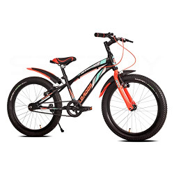 Leader Speedy Bike 20T Kids Cycle for Age 6 to 9 Years (Black/Orange) | Frame Size 12 | Unisex Cycle