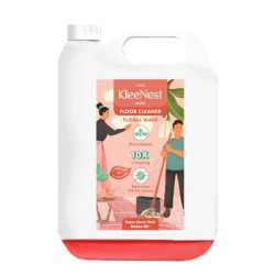 Kleenest 5 Litre Floral Wave Floor Cleaner | Made by 300ml Concentrate | 10x Clean, Removes 99.9% Germs | Plant Based, Non-Toxic, Kids & Pet-Friendly | Fragrant Cleaner for All Floors