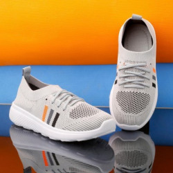 kcandy Breathable and Extra Light Weight Running Shoes For Women(Grey)