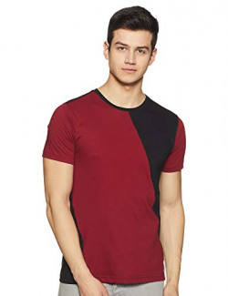 Amazon Brand - INKAST Men's Solid Regular T-Shirt (SS20INKTEE17_Red M)