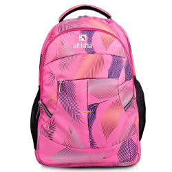 Alfisha Water Resistant Stylish and Trendy College Backpacks for Girls. 27 litres College Bag (Pink)