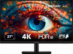 ViewSonic 27 inch 4K Ultra HD IPS Panel with HDR10, 10 bit Color Depth, 3 Side Bezel Less,104 sRGB,Tilt, Eye ProTech for Comfort Viewing, 2 x HDMI, Display Port Monitor (VA2762-4K)(AMD Free Sync, Response Time: 4 ms, 60 Hz Refresh Rate)