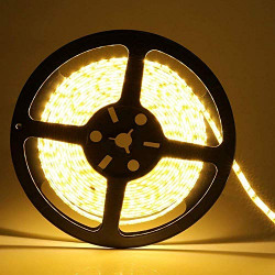 Gesto 5 Meter Cove Light for False Ceiling with Driver High Brightness 2835 Chip,600 LEDs Profile Light Strip | Light for Wardrobe,Kitchen Cabinets (Warm White | Pack of 1)