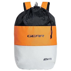 Gear Voyager 15L Small Casual Standard Backpack/Daypack/Hiking Daypack/Drawstring Bag For Men/Women (Black-Yellow)