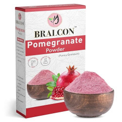 BRALCON Pomegranate Powder -100g | Punica Granatum |Anar Powder |100% Natural Dry Pomegranate Peel Powder for Hair pack & Face Pack| Skin Care | Hair Care |Acne-Spot Treatment
