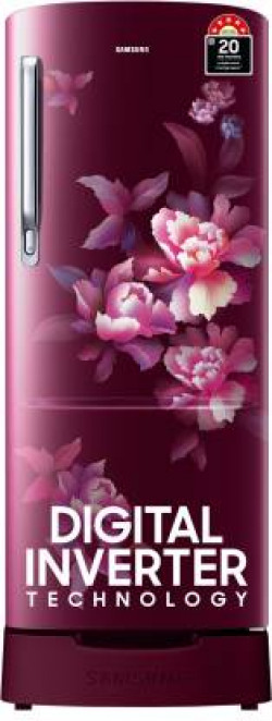 SAMSUNG 183 L Direct Cool Single Door 5 Star Refrigerator(Himalayan Poppy Red, RR20D2825HN/NL)
