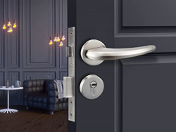 Yale Premium D2C Ruby Satin Steel Mortise Door Lock and Complete Handle Set with 3 Keys| Main Door Lock for Home/Bedroom/Office/Hotel (Finish- Satin Steel Matt)