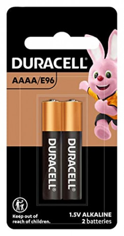 Duracell Specialty Alkaline AAAA Battery 1,5V, Pack of 2 (LR8D425) Suitable for use in Digital pens, Medical Devices and headlamps
