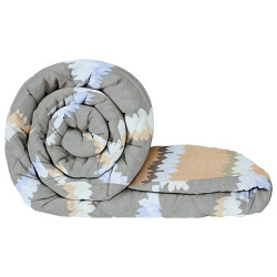Story@Home Comforter Single Bed | Ultra Soft & Dual Colour All Weather Duvet, 1 Fusion Reversible Single Comforter | Grey |180 GSM | 150 cm X 225 cm
