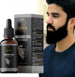 7 Days Natural Beard Growth for smooth shine Black Hair Oil(30 ml)
