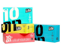10on Lite Soft Facial Tissues Napkin Box - 2 Ply, 100 Pulls x Pack of 4, (Total 400 Pulls)