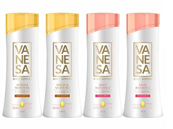 VANESA Shea Butter Body Lotion + Almond Body Lotion - 100ML Each (Combo of 4) | Moisturizer for Dry Skin With Non-Greasy Formula And Glowing Skin | All Skin Type