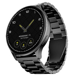 boAt Lunar Orb with 1.45 AMOLED Display, BT Calling, DIY Watch Face Studio, Coins, Crest App Health Ecosystem, Live Cricket & Football Scores, IP67, Smart Watch for Men & Women(Steel Black)