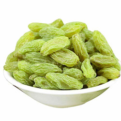 EXOTES Green Long Raisin/ Kishmish Pouch, 2X 250g Pack of (2 x 250 Grams)