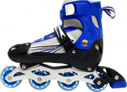 hph craft Hight Premium Quality Inline Blue Color Skating, Skates Size Adjustable (38-42 / L Size) All Pure PU Wheels It Has Aluminum-Alloy Which is Strong Wheels In-line Skates - Size 7-10 UK (Blue) In-line Skates - Size 7-10 UK(Blue)