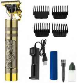 RACCOON Hair Cutting Machine T-blade Men Hair Trimmer USB Rechargeable Hair Clippers Shaver For Men, Women(Golden)