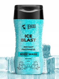 Beardo Ice Blast Body Wash for Men 200ml | Refreshing Menthol cooling | INSTANT ICY cool freshness body wash | Shower Gel for summer heat