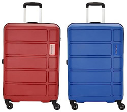 kamiliant by American Tourister Harrier Trolley Set of 2 (Small + Small) - Red/Blue