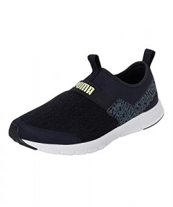 Puma Mens Knit V3 Parisian Night-Evening Sky-Light Lime Walking Shoe-8 UK (38883002)