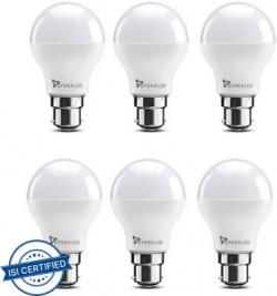 Syska 9 W Standard B22 LED Bulb(White, Pack of 6)