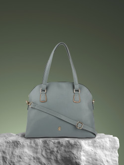 Baggit Blue Solid LXE WORN E ASHLYN Bowling Handheld Bag