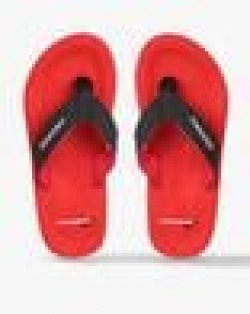 Men Thong-Strap Flip Flops with Textured Footbed