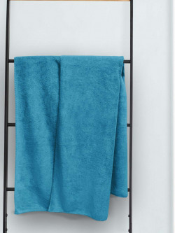 Aura Teal Blue Microfiber 450GSM Ultra Soft & Light Weight Bath Towels