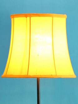 Devansh Yellow Fabric Traditional Club Lamp Shade