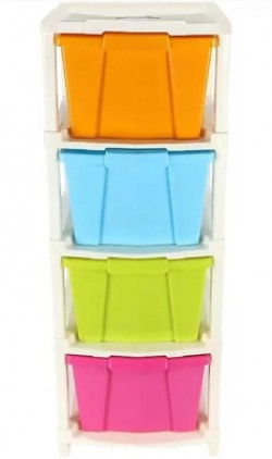 MAHADEV ENTERPRISE Plastic Free Standing Chest of Drawers (Finish Color - Multicolor) Plastic Free Standing Chest of Drawers(Finish Color - Multicolor-1, DIY(Do-It-Yourself))