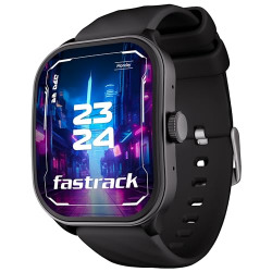 Fastrack FS1 Pro Smartwatch|1.96 Super AMOLED Arched Display with High Resolution of 410X502|Singlesync BT Calling|Nitrofast Charging|110+ Sports Modes|200+ Watchfaces