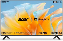 Acer Advanced I Series 108 cm (43 inch) Ultra HD (4K) LED Smart Google TV 2023 Edition with Dolby Vision-Atmos, 30W Sound Output(AR43GR2851UDFL)