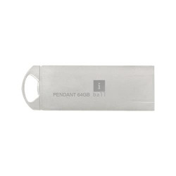 iBall Pendant 64 GB USB 2.0 Flash Drive OS Compatibility with Windows and Mac (Silver)