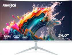 Frontech Pro-Series TRIPLE INBUILT PORTS- HDMI, VGA & TYPE-C | 24 inch Curved Full HD LED Backlit VA Panel Gaming Monitor (MON-0077)(Response Time: 5 ms, 100 Hz Refresh Rate)