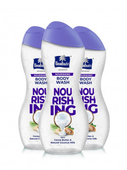 Parachute Set of 3 Nourishing Body Wash with Cocoa Butter - 250 ml Each