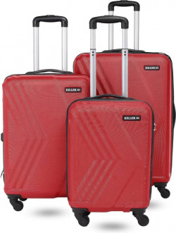 Hard Body Set of 3 Luggage 4 Wheels - Arrow- Combo Set (28 +24 +20 ) - Red