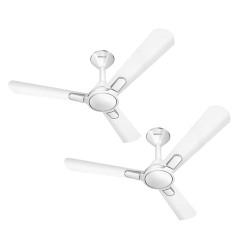 Havells Bianca Decorative BLDC 1200mm Energy Saving with Remote Control 5 Star Ceiling Fan (Pearl White, Pack of 2)