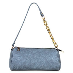 Lu Jacker Women's Top Handle Handbag Bag with chain Trendy Fashion Shoulder Bag Chain Handle Handbag for Girls(LILY). Sky Blue