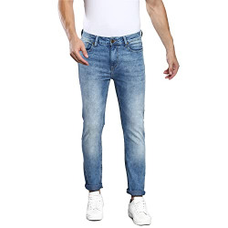 Dennis Lingo Mens Dark Blue Slim Fit Mid Rise Denim Jeans start @ 399