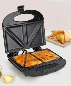 Moonstruck 4 slice 750 WATT electric sandwich maker Grill, Toast(Black)