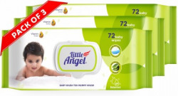 Little Angel Super Soft Baby Wipes with Aloe Vera Extract, Lid pack(216 Wipes)