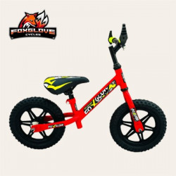 FOXGLOVE 12T GLOSSY RED BALANCE BICYCLE IN MAGWHEEL EVA TYRE FULLY ASSEMBLED 12 T Recreation Cycle(Single Speed, Red)