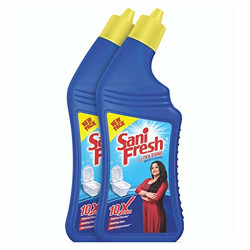 Sanifresh Liquid Toilet Cleaner, 1L (pack of 2) | Advanced Thicker Formula | Removes Toughest Stains| Provides Long Lasting freshness