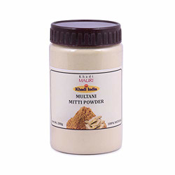 Khadi Mauri Herbal Multani Mitti Powder - Lightens & Brightens Skin, Fights Spots & Boosts Glow - 200 g