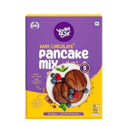 Yoga Bar Pancake Mix, Chocolate Pan Cake Mix Powder, 0 Maida, 0 Preservatives, Goodness of Jowar, Oats, Bajra, Ragi, Healthy Breakfast for Children, Easy to Make Sunday Breakfast,150g, Pack of 1